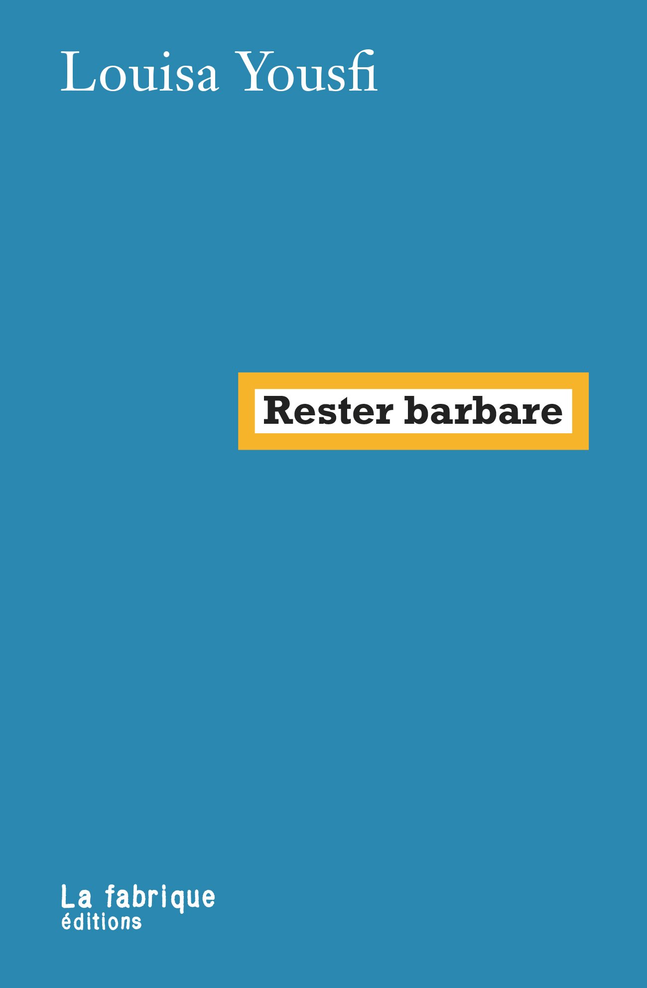 Couverture: Rester Barbare